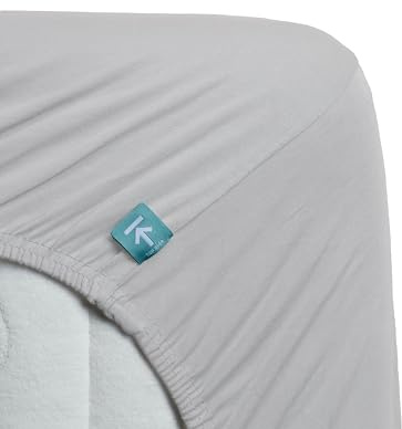 Beddinghouse Jersey Lycra - Spannbettlaken für Topper - 200x200/220 - Hellgrau