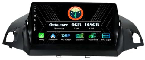 MISONDA Eingebaut 4G |DAB+ |HDMI |Carplay| DSP Android 14 Autoradio Für Ford Kuga 2012-2018/Escape 2013-2019/C-Max MK2 2012-2019 |Rückkamera+MIC |6G+128G| WiFi/BT5.0/Lenkradsteuerung/RDS