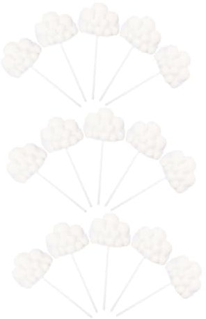 TOBBOMEY 15stücke Wolken Kuchen Dekorationen Hochzeits Und Geburtstags-cupcake Topper Langlebige Papiermaterialien Für Kreative Tortengestaltung Für Desserts Und Partys Leicht Und