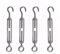 Rshuhx M6 Turnbuckle Wire Tensioner 304 Stainless Steel Adjustable Turnbuckle Hook and Eye Rope Cable Tension for Rope Tightener Garden Wire ClotheslineTensioner Heavy Duty Sun Shade Sail Fixing 4pcs