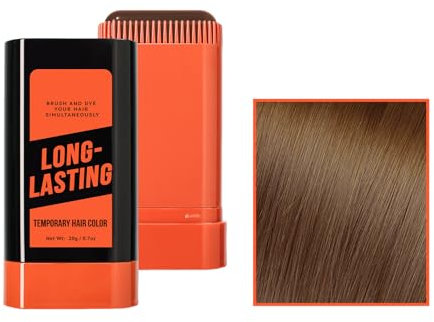 Peine de tinte para el cabello 2 en 1, seguro y práctico, resistente al agua y al sudor, tinte para el cabello con peine, corrector de pelo para peinar (café)