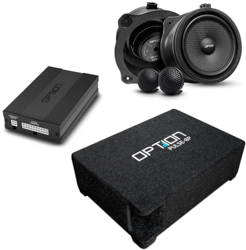 Option DSP-Soundsystem V2 kompatibel mit Opel Astra L (ab 2022) mit Standard-Soundsystem - 100% Plug & Play mit DSP-Verstärker, Downfire-Subwoofer und Front-Lautsprecher
