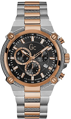 Gc Mens cableforce Chronograph Zwei Ton Stahl Y24002G2