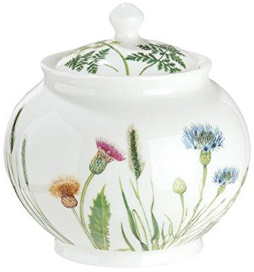 GILDE Zuckerdose Wilde Blumewiese Wild Flower Shabby Landhaus Porzellan