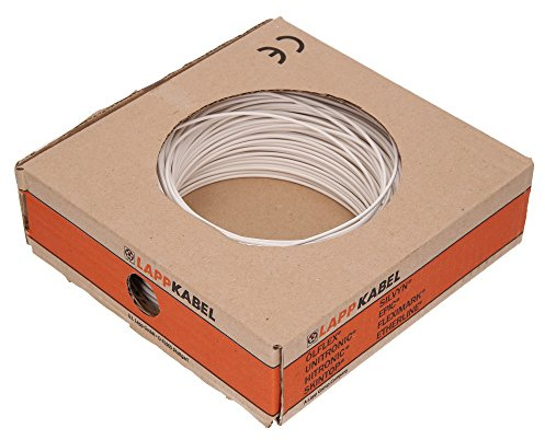 Lapp 4510051 H05V-K 1X0,5 weiß PVC-Aderleitung | Flexible Einzelader zur Verdrahtung von Geräten & Schaltschränken - 300/500V - Kupferlitze Klasse 5 - Flammwidrig