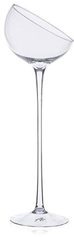 Sandra Rich Dekoglas, Kerzenhalter Sphere auf Fuß H. 50cm D. 16cm rund WA