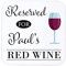 Personalised Wine Coaster – Custom Wooden Drinks Mat – Red Wine Gift