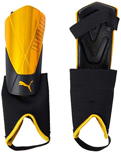 PUMA Unisex – Erwachsene ftblNXT PRO Flex Ankle Schienbeinschoner, Ultra Yellow Black, L