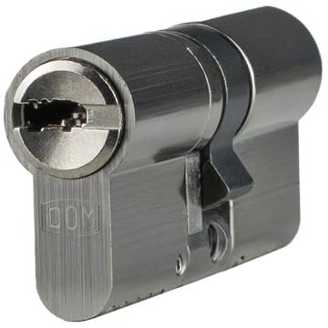 DOM ix Twido Doppelzylinder 50/60 | Schließzylinder Zylinder | Bohrschutz | Anti-Bumping | Picking-Schutz | Kopierschutz | Not-und Gefahrenfunktion | Patentschutz | Sicherungskarte & 5 Schlüssel