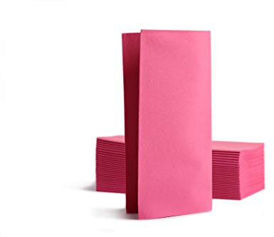 Alvotex CHIC Airlaid 50 Servietten, 1/8 Falten Stoffähnlich, hochwertige Einwegserviette, 39x40cm, Fuchsia