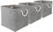 Wistows 3x Storage Boxes Set of 3 Space Saver Clothes Toys Storing Crates (3x Storage Cubes)