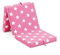 Betten-ABC Faltmatratze, 3-teilige Klappmatratze, Gästematratze, Reisen, Camping, Kinder, Härte: Mittelfest (Farbe: Sternenmuster (Pink)