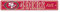 FANMATS NFL – San Francisco 49ers Straßenschild Dekor 10.2 cm x 61 cm, Kunststoff, Wandmontage, Rot, Sports, Office