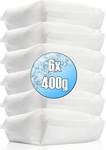 6x Luftentfeuchter Nachfüllpack 400g Raumentfeuchter universelle Feuchtigkeits-Stopper Granulat - Beutel (6x Nachfüllpack 400g)