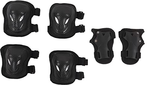 VGEBY Rollschuh-Schutzausrüstung, Rollschuh-Pads für Kinder/Erwachsene, Knie-Ellenbogen-Schutz, Handgelenkschützer für Rollschuh-Anfänger Sportschutzkleidung