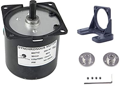CHANCS 60KTYZ 220V 30tr/min moteur à engrenage synchrone à aimant Permanent CW/CCW avec support fixe et accouplement à bride