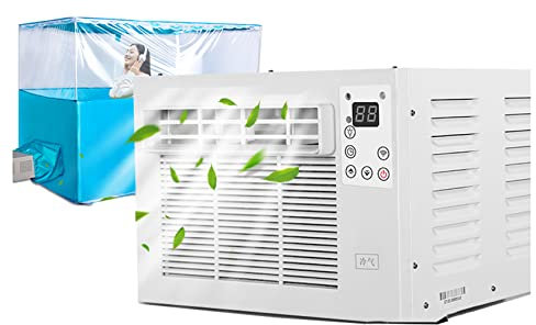 RPLM Mini Aire Acondicionado Compacto, Aire Acondicionado Pequeño con Mosquitera, Aire Acondicionado Portátil, Aire Acondicionado De Ventana, Adecuado para Oficina, Familia, Dormitorio,90CM