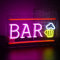 SIGNSHIP Bar bière néon logo LED néon USB lettre bâton néon logo pour Bar décoration murale ou peut accrocher le signe lumineux pour le cadeau de fête d'anniversaire de mariage