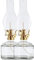 Yopyuenn Petroleumlampe Petroleumlampe Für Innenräume öllampe Vintage Notlicht Für Haushaltsstromausfall Dekorlampe Beleuchtung Für Zuhause Klare Butterlampe (2 PCS)
