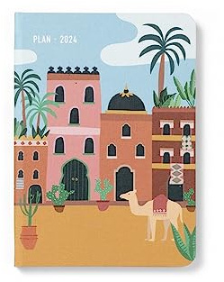 Letts Wanderlust A6 2024 week to view diary - Marrakech