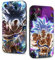 Handyhülle 2 Stück für iPhone 7/iPhone 8/iPhone SE 2022/2020 Hülle 4.7'' Anime Dragonball Z Super Z DBZ Son Goku Manga Junge Muster Design Case All Inklusiv Linsen Schutzhülle TPU Ultra Dünn Cover,02