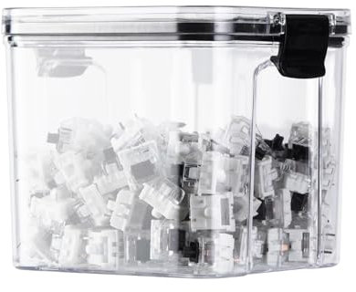 Sumgsn Switches Storage Box 700ml Keyboard Switch Container Keycaps Storage Box Transparent Sealed Tank