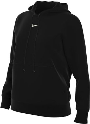 NIKE Phoenix Felpa con Cappuccio Black/Sail S