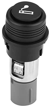 Klanata 12V 120W Auto-Zigarettenanzünder, komplette Einbausteckdose, Anschluss für Auto, Auto, LKW