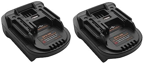 Jeenuuder 2X Bps18M Batterie Adapter für Schwarz & 20V Lithium für Porter Kabel 20V Lithium Batterie für Bl1830 Bl1840 18V Batterie