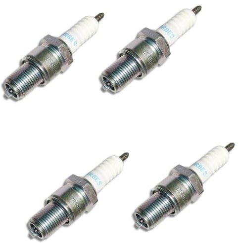 RIDE AND CUSTOM 4 Stück Zündkerze passend für PIAGGIO VESPA PRIMAVERA 50 2T 2013-2018