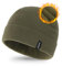 Zylioo S/M/L/XL/XXL Cappello in pile per teste grandi/piccole, berretto da ciclismo sotto il casco, berretto da corsa, Verde militare - Pile, XL/XXL