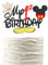 Arthsdite 1Pc Mick Mouse My 1st Birthday Cake Topper, Black Gold Red Glitter One Cake Decor, Cute Mouse Topper for Boy, Movie Character Themed First Birthday Party Decoration