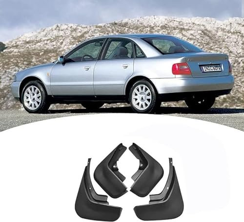 REIJAX 4 stücke Schlamm Spritzwassergeschützte Spritzschutz Kotflügel für Audi A4 B7 B8 B9 2004-2022, Spritzschutz Kotflügel Schmutzschutz, Auto Kotflügel Vorne und Hinten,A/2004-2008