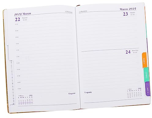 LALAFINA Students Daily Planner Notepad Jahresplaner Notizbuch Für Schule Und Alltag Tragbares Notizbuch Mit Täglichem Und Jährlichem Zeitplan Spanisch Khakifarben Für Organisation Und