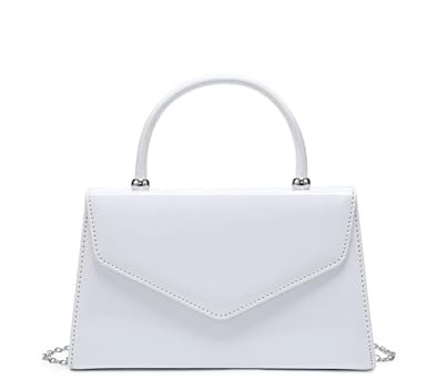 JFY Top Handle Patent Clutch Bag