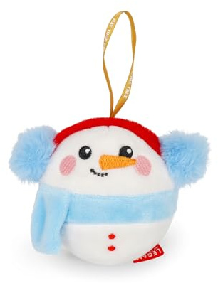 Legami - Oh-Oh-Ornaments Plush Snowman Christmas Tree Hanging Christmas Tree Decoration Polyester 9 x 10 x 4 cm