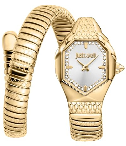 Just Cavalli JC1L369M0035 Women's Analogue Quartz Watch with Stainless Steel Strap