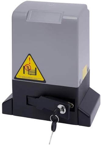 550W/370W Elektrischer Schiebetorantrieb,Hoftorantrieb,Antrieb Garagentor Schiebetoröffner Schiebetor Hartes Tor Mit 2 Fernbedienungen,Universell für alle Schiebetüren geeignet. (370W)
