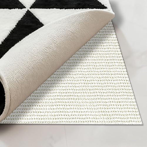Teppich Antirutschunterlage 50 x 60 cm rutschfest Und Dünn rutschfeste Unterlage Zuschneidbar für Schubladen, Regale, Tablett, Auto, cremefarben