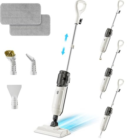 Steam Mop, Multi-Purpose Steam Cleaner for Home Steamer for Floor Cleaning, Floor Steamer Cleaner for Deep Cleaning with Handheld Steamer Mops Accessories, Pet Steam Mop Cleaner for Hardwood, Tile
