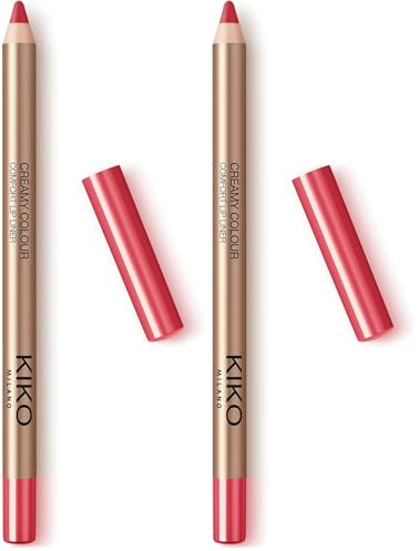 KIKO Milano Creamy Colour Comfort Lip Liner 11 | Lippenkonturenstift Mit Langem Halt (Packung mit 2)