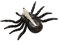 PARTY DISCOUNT Haarspange Glitter Spinne, schwarz