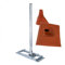 PremiumX Deluxe X130-48 Dachsparrenhalter 130cm Mast für SAT-Antenne Satelliten-Schüssel Dach-Halterung ALU Dachabdeckung Manschette rot