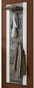 möbelando Garderobenpaneel Flurgarderobe Hängegarderobe Wandgarderobe Paneel Mila III