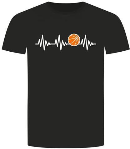 Herzschlag Basketball T-Shirt - EKG Dunking Korbleger