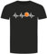 Herzschlag Basketball T-Shirt - EKG Dunking Korbleger Schwarz 3XL