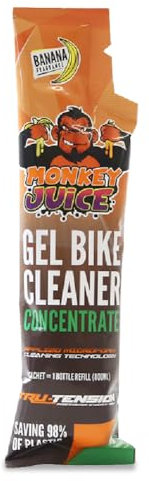 Tru Tension | Monkey Juice Gel Bike Cleaner | Perfect For Road Riding, Off-Road, Commuting & Touring | Motorcycle Tools & Accessories | 100ml Concentrate Sachet For 800ml Refill
