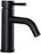 GAPPO Monobloc Basin Mixer Tap with Lead Free Stainless Steel Single Lever Bathroom Sink Taps, Matte Black