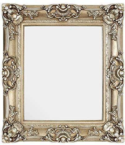 Premier Housewares Wall Mirror/Mirrors For Garden/Bathroom/Living Room With Thick Decorative Frame/Neo-Classic Gold Finish Wall Mounted Mirrors W74 X D9 X H84cm.