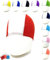 AQASKIN 50 Cuffie Nuoto Professionali in Poliestere, Cuffia Piscina Poliestere Unisex, Cuffie Acquagym per Adulti e Bambini. Quantità 1pz - 10pz - 25pz -50pz -100pz. (Bianco/Rosso, Pack da 50)